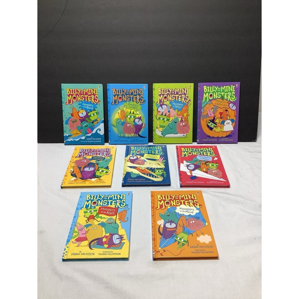 Usborne Billy and the Mini Monsters Books Lot of 9 Hard Cover EUC